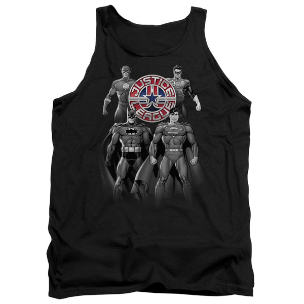 JLA - Shades Of Gray Adult Tank Top