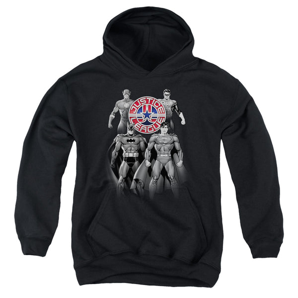 JLA - Shades Of Gray Youth Hooded Sweatshirt
