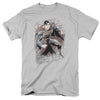 JLA - Superman Bricks Adult Regular Fit Short Sleeve