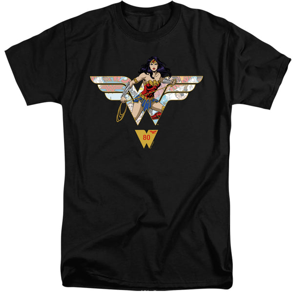 Wonder Woman - Ww 80Th Collage Logo Adult Tall Fit Short Sleeve