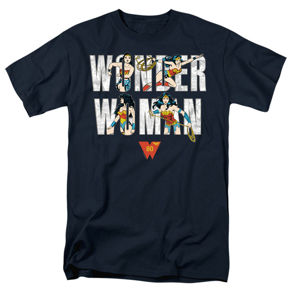 Wonder Woman - Ww 80Th Illustrated Type Adult Regular Fit Short Sleeve
