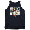 Wonder Woman - Ww 80Th Illustrated Type Adult Tank Top