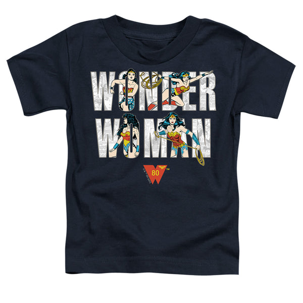 Wonder Woman - Ww 80Th Illustrated Type Toddler Short Sleeve