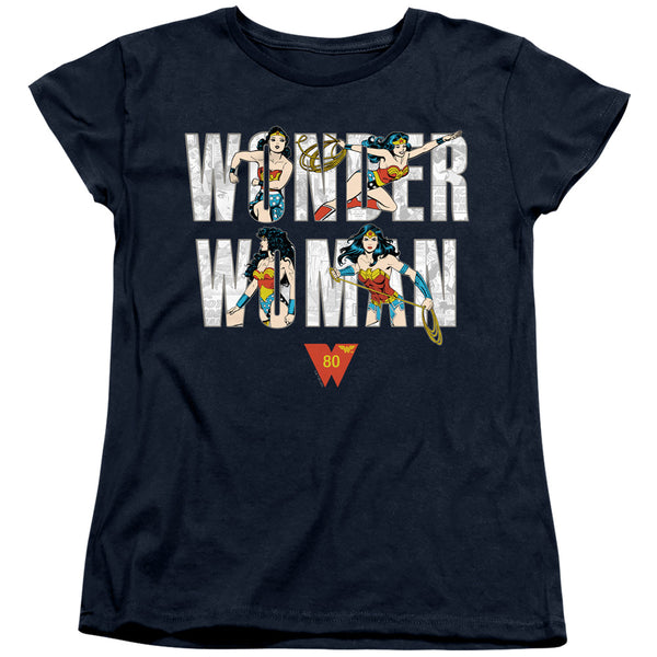 Wonder Woman - Ww 80Th Illustrated Type Women's Short Sleeve