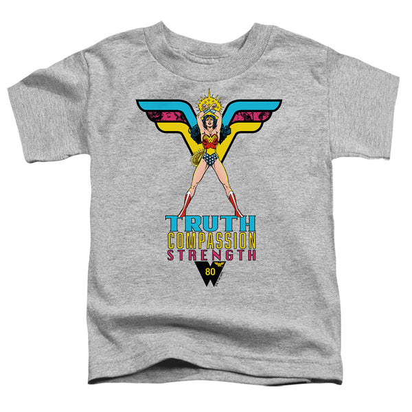 Wonder Woman - Truth, Compassion, Strength Toddler Short Sleeve