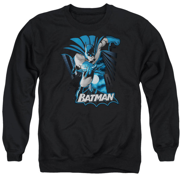 JLA - Batman Blue & Gray Adult Crewneck Sweatshirt