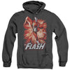 JLA - Flash Red & Gray Adult Heather Hoodie