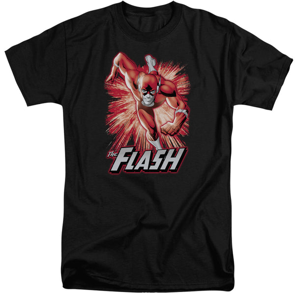 JLA - Flash Red & Gray Adult Tall Fit Short Sleeve