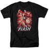JLA - Flash Red & Gray Adult Regular Fit Short Sleeve
