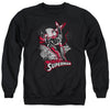 JLA - Superman Red & Gray Adult Crewneck Sweatshirt