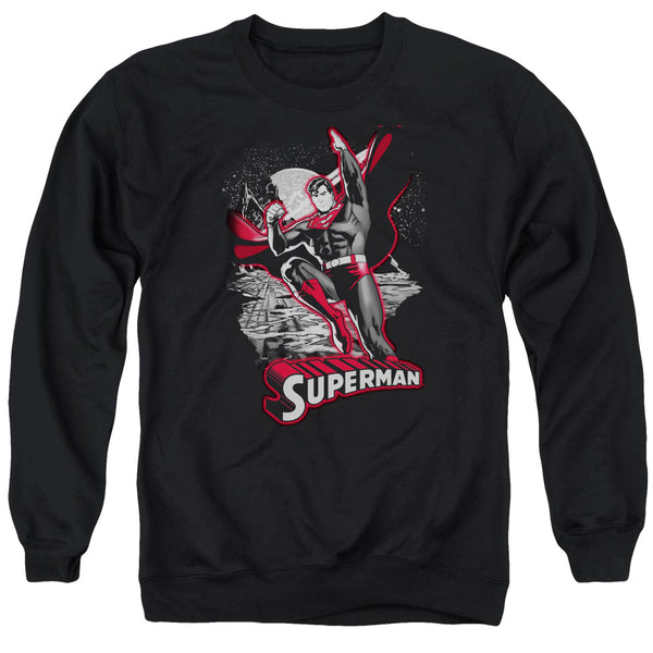 JLA - Superman Red & Gray Adult Crewneck Sweatshirt