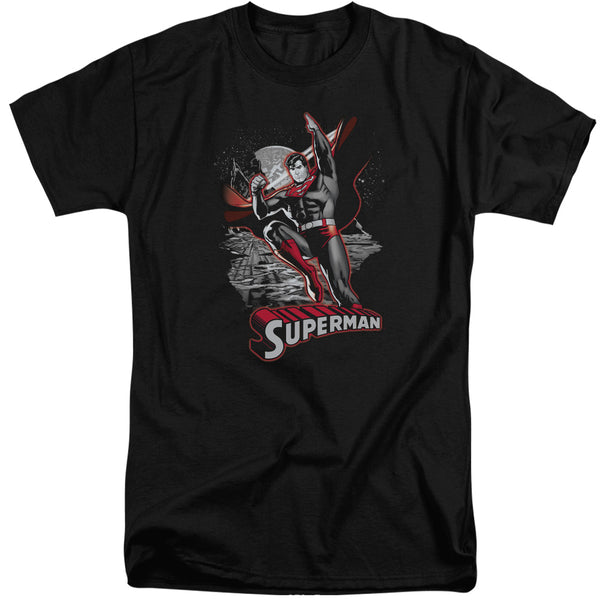 JLA - Superman Red & Gray Adult Tall Fit Short Sleeve