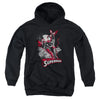 JLA - Superman Red & Gray Youth Hooded Sweatshirt