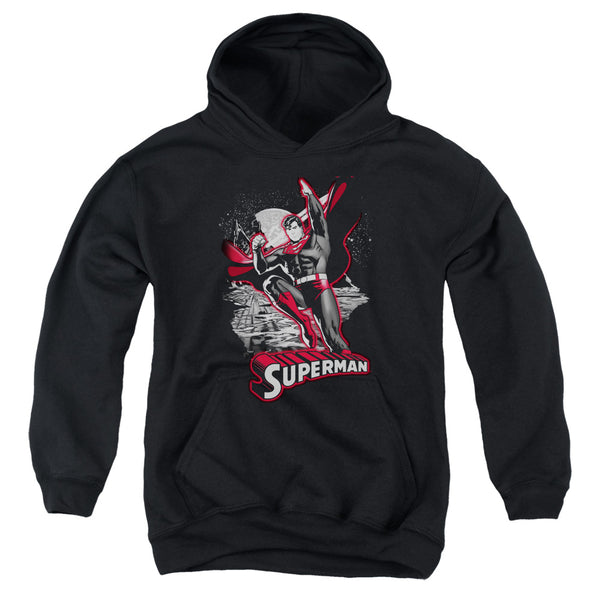 JLA - Superman Red & Gray Youth Hooded Sweatshirt