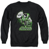 JLA - Green Lantern Green & Gray Adult Crewneck Sweatshirt