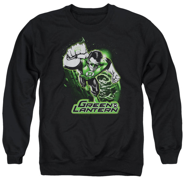 JLA - Green Lantern Green & Gray Adult Crewneck Sweatshirt