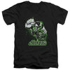 JLA - Green Lantern Green & Gray Adult Slim Fit V Neck Cotton