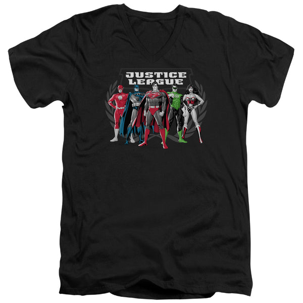 JLA - The Big Five Adult Slim Fit V Neck Cotton