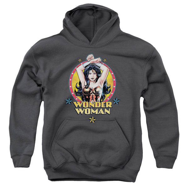 JLA - Powerful Woman Youth Hooded Sweatshirt