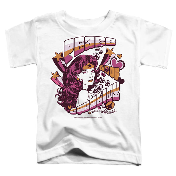 Wonder Woman - Peace & Love 2 Toddler Short Sleeve