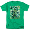 JLA - Green Lantern Panels Adult Regular Fit Short Sleeve