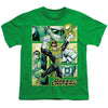 JLA - Green Lantern Panels Youth Short Sleeve