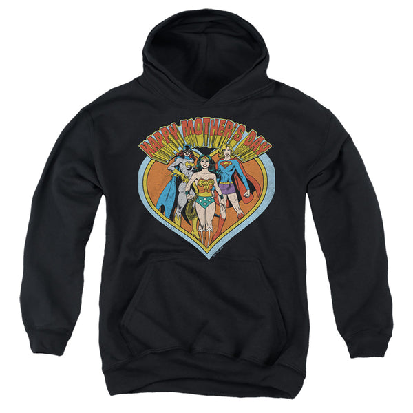Justice League - JLA Mothers Day Heart Youth Hooded Sweatshirt