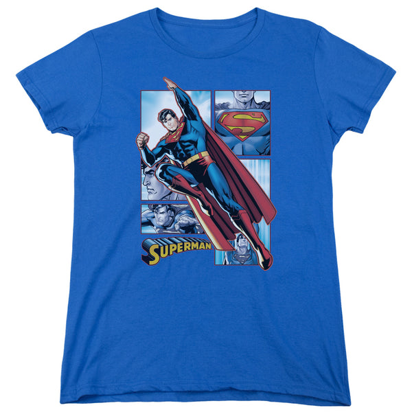 JLA - Superman Panels Women's Short Sleeve