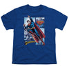 JLA - Superman Panels Youth Short Sleeve
