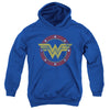 Justice League - Wonder Woman Circle Logo Youth Hooded Sweatshirt