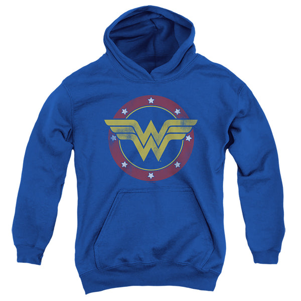 Justice League - Wonder Woman Circle Logo Youth Hooded Sweatshirt