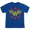 Justice League - Wonder Woman Circle Logo Youth Short Sleeve