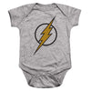 Justice League - Flash Muted Color Bolt Infant Snapsuit