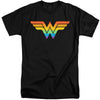 Justice League - Wonder Woman Rainbow Adult Tall Fit Short Sleeve