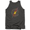 Justice League - Flash Busted Logo Adult Tank Top