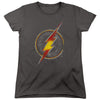 Justice League - Flash Busted Logo Women's Short Sleeve