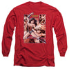 JLA - Wonder Woman Panels Adult Long Sleeve