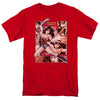JLA - Wonder Woman Panels Adult Regular Fit Short Sleeve