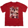 JLA - Wonder Woman Panels Youth Short Sleeve