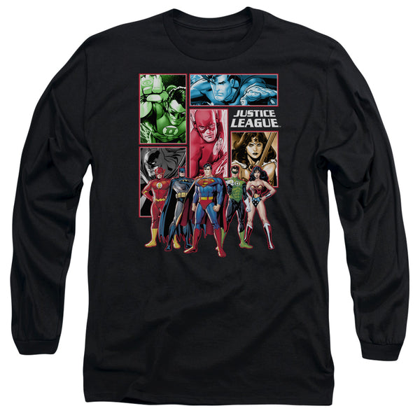 JLA - Justice League Panels Adult Long Sleeve