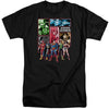 JLA - Justice League Panels Adult Tall Fit Short Sleeve