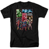 JLA - Justice League Panels Adult Regular Fit Short Sleeve