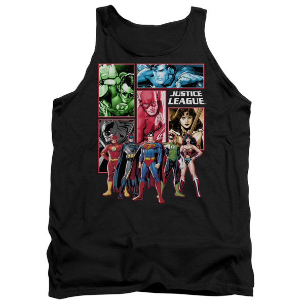 JLA - Justice League Panels Adult Tank Top
