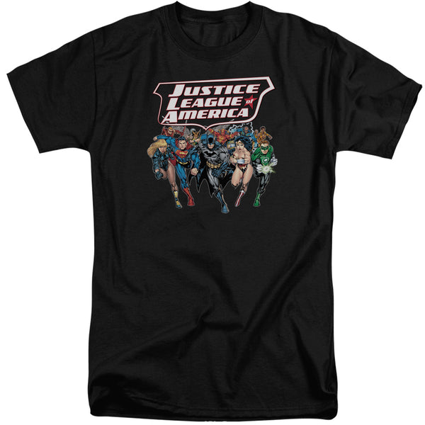 JLA - Charging Justice Adult Tall Fit Short Sleeve