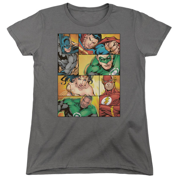 JLA - Hero Boxes Women's Short Sleeve