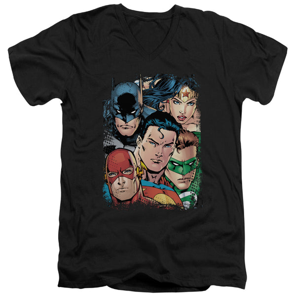 JLA - Up Close And Personal Adult Slim Fit V Neck Cotton