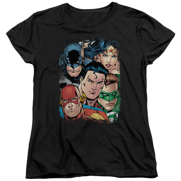 JLA - Up Close And Personal Women's Short Sleeve