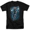 JLA - Black Lightning Bolts Adult Regular Fit Short Sleeve