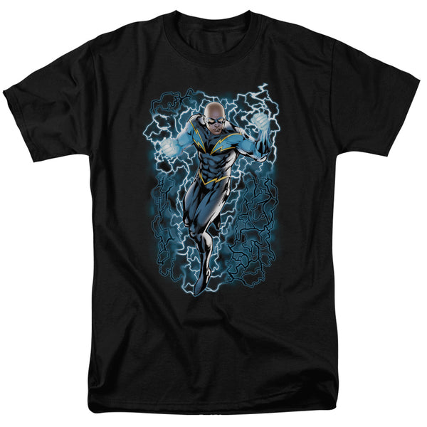 JLA - Black Lightning Bolts Adult Regular Fit Short Sleeve