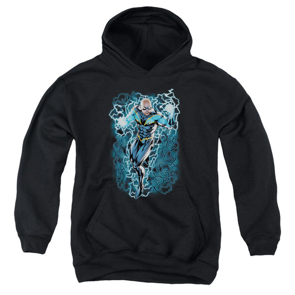 JLA - Black Lightning Bolts Youth Hooded Sweatshirt